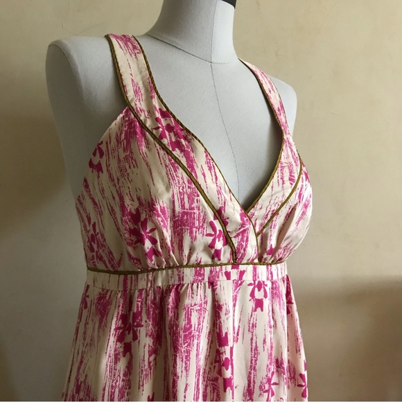 Boho Silk Maxi Dress - Picture 2 of 7